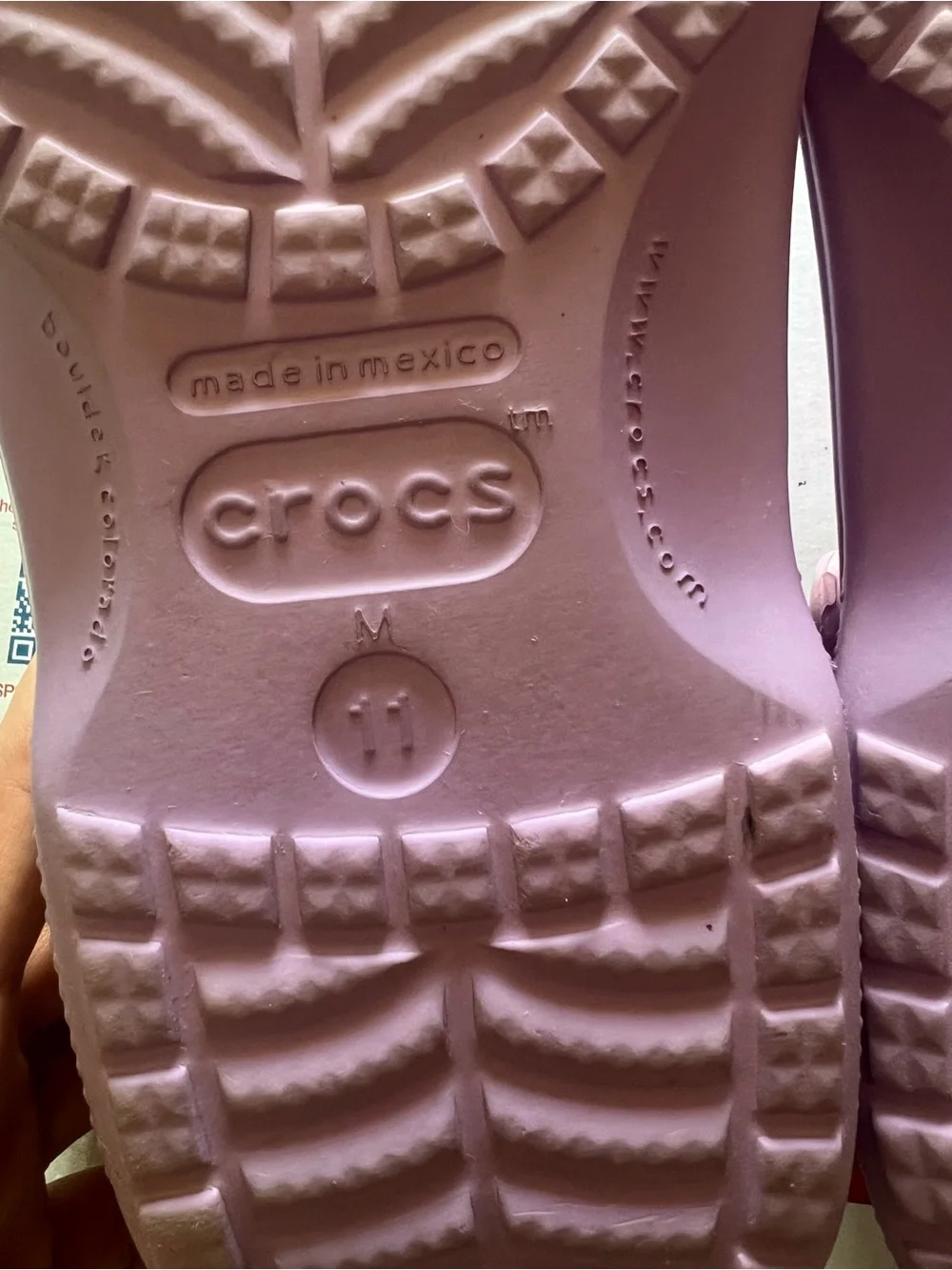 Crocs Mens Size 11 Lavender Classic Slingback Comfort Clog Sandals